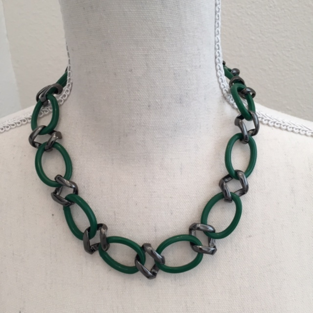 Talbots Chunky Links Statement Necklace